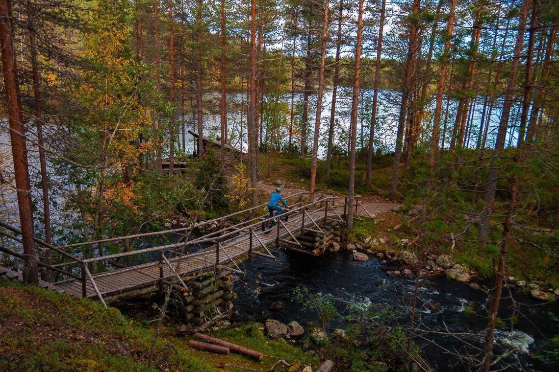 Indian Summer in Lappland - Aktivurlaub im herbstlichen Lappland - Mountainbiken im Hossa Nationalpark