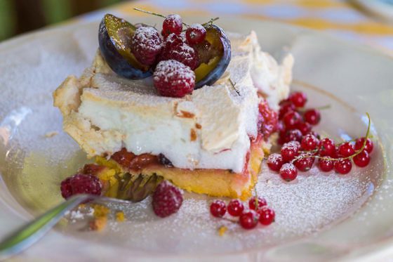Die leckeren Kuchen im Schloss Nowecin in Leba