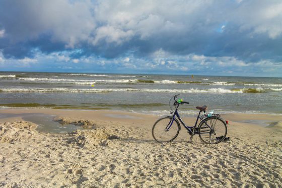 Der Strand von Leba in den Morgenstunden