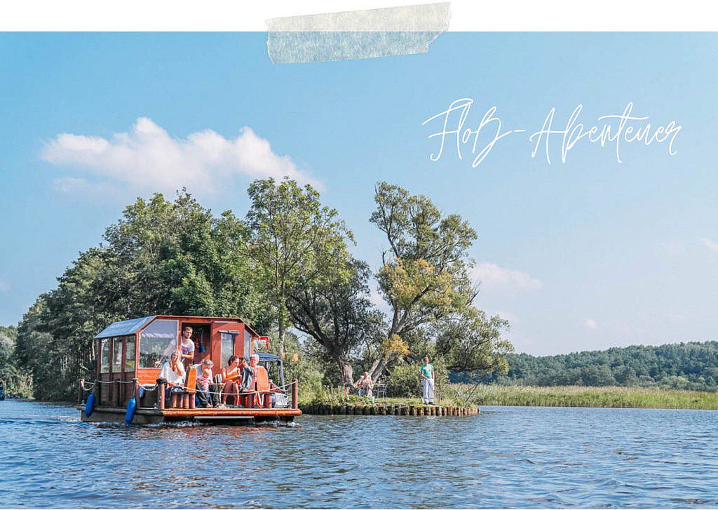 Leinen los Floßfahrt auf der Mecklenburgischen Seenplatte