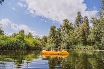 Packrafting in Europa - Biesbosch
