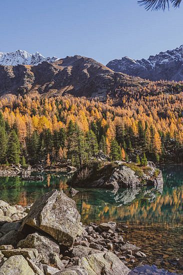 Indian Summer Schweiz Wanderung Lagh da Saoseo