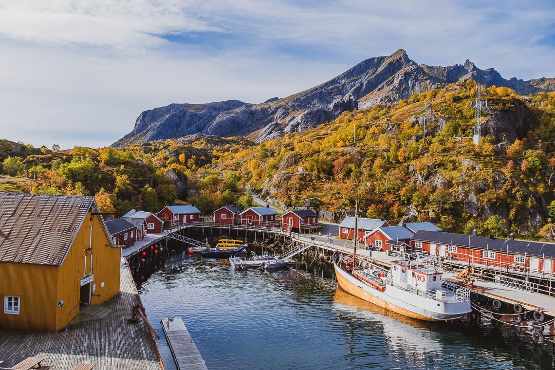 Nusfjord Lofoten Norwegen Fischerdorf