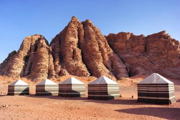 Besondere Unterkünfte in Jordanien - Wadi Rum Sky Camp