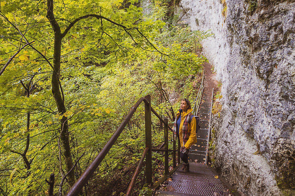 Traufgang Hossinger Leiter - Traufgänge Schwäbische Alb