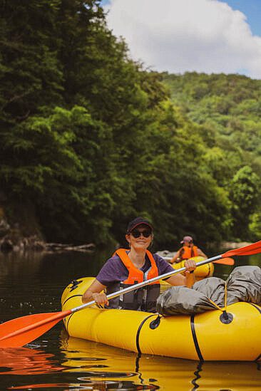 Packrafting in den Ardennen Haulmé