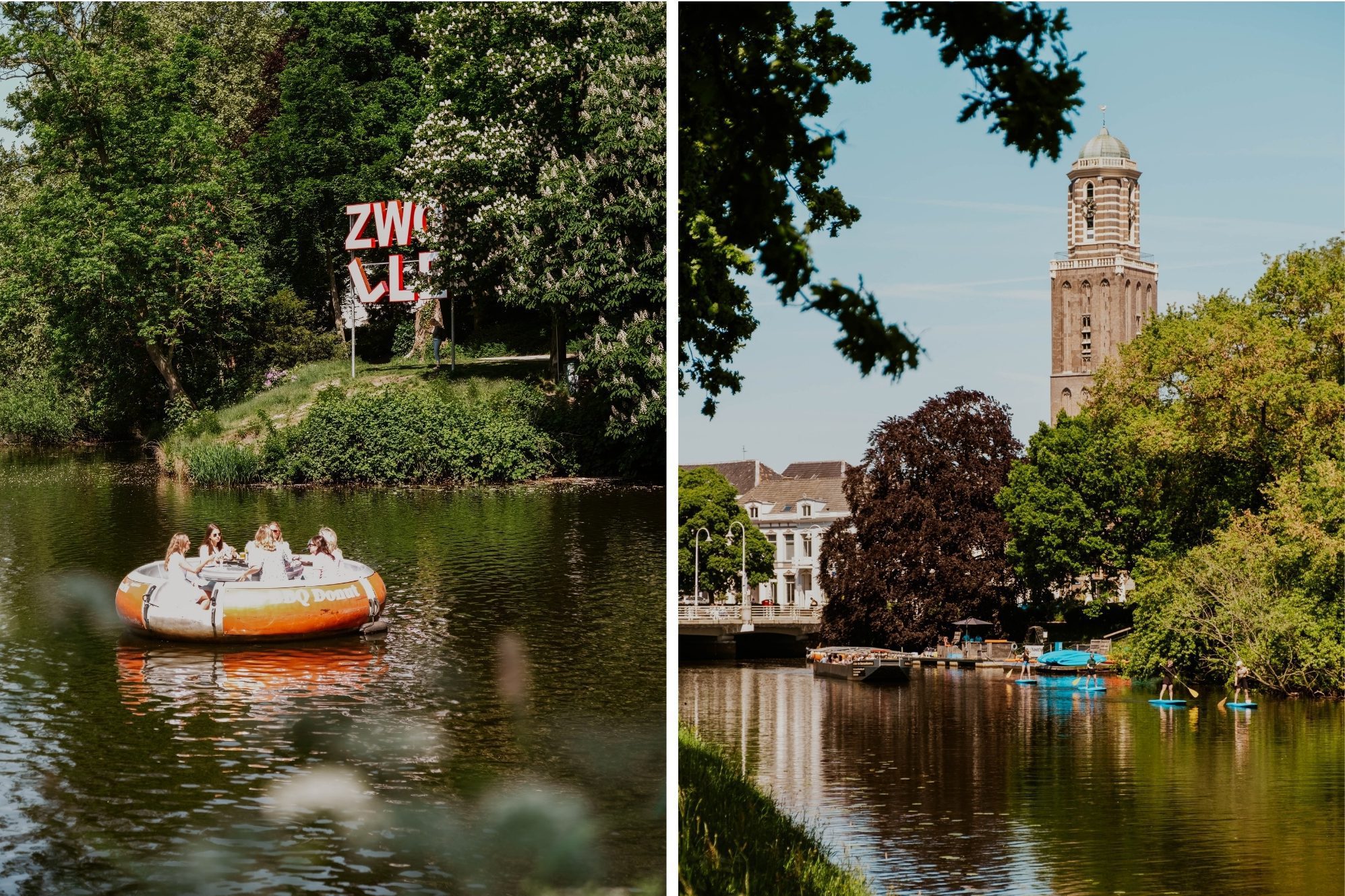 Zwolle vom Wasser aus