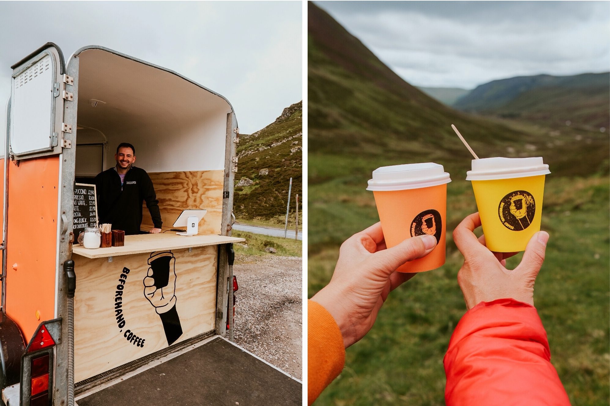 Kaffeestand im Cairngorms Nationalpark