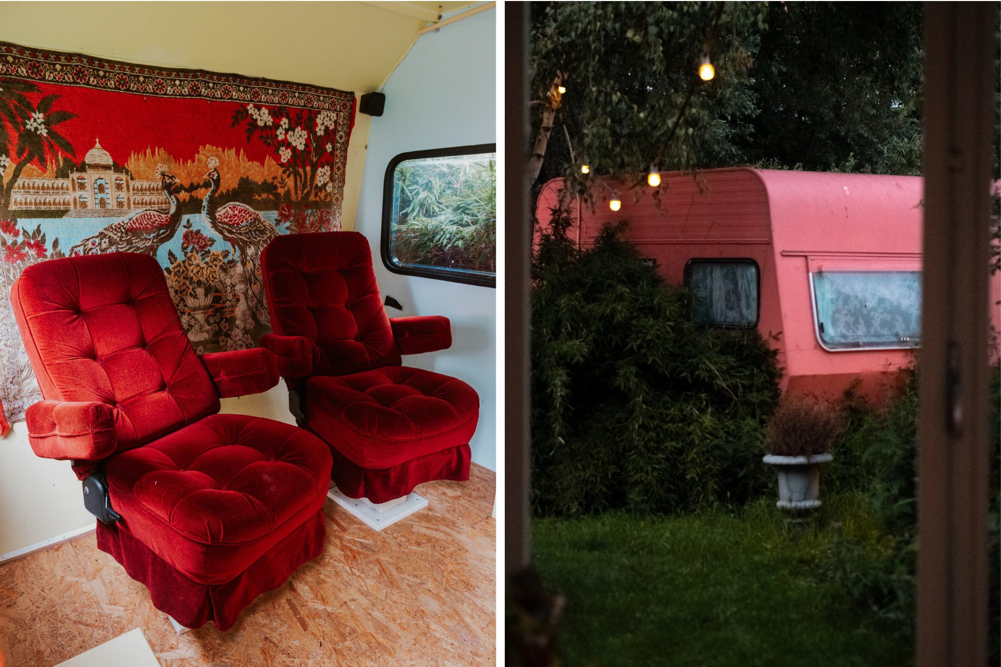 Kino-Wohnwagen im Tuinhotel Tralala